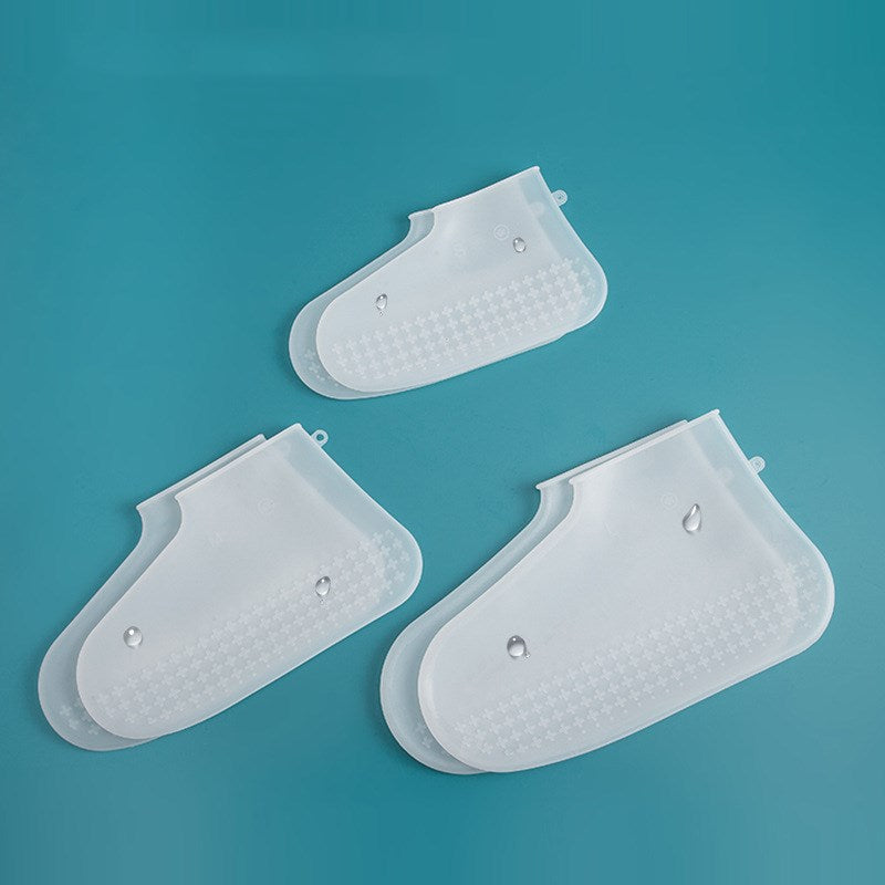 Silicone Waterproof Shoe Covers Are Thick And Durable In Rainy Days