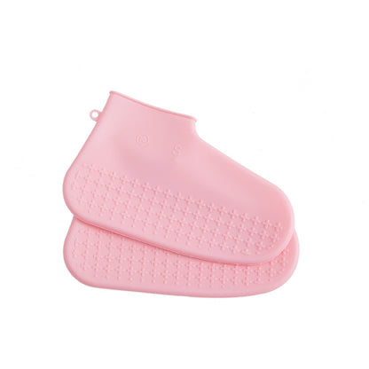 Silicone Waterproof Shoe Covers Are Thick And Durable In Rainy Days
