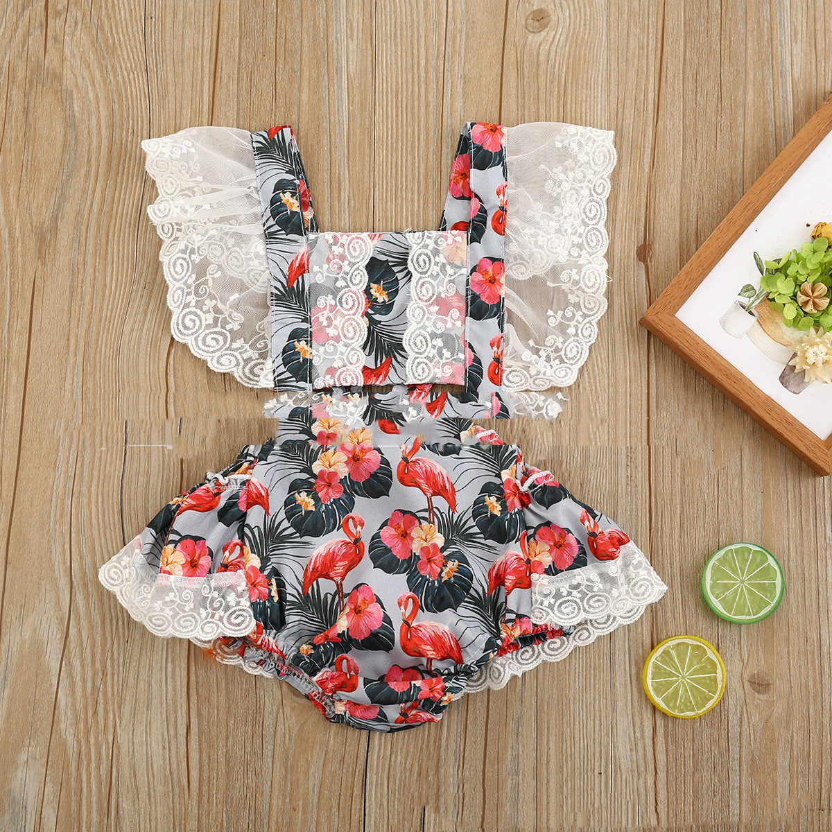 Multicolor Printed Floral One Piece Halter Romper