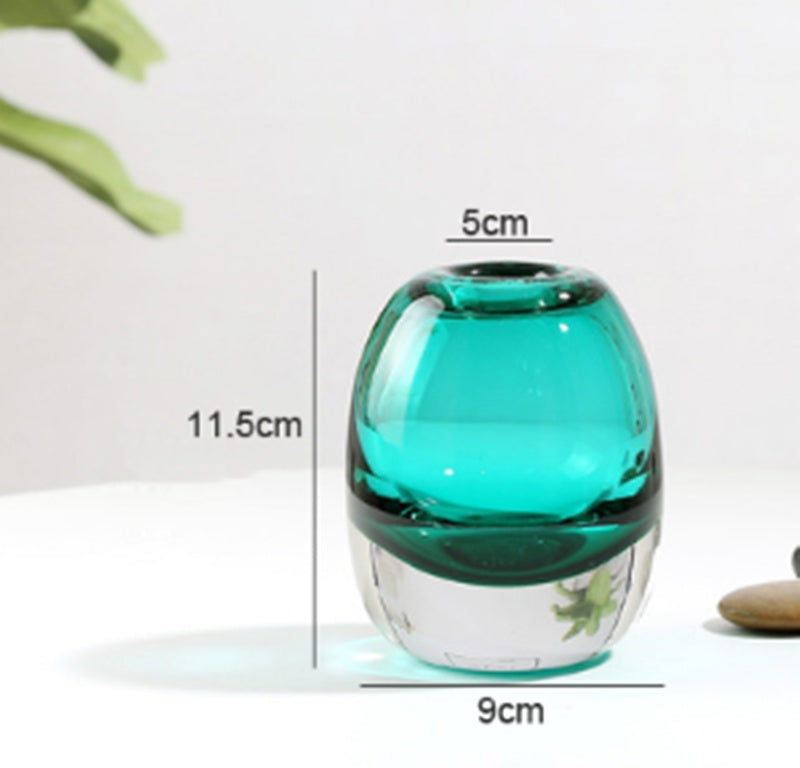 Stained Glass Vase Living Room Decoration Crafts