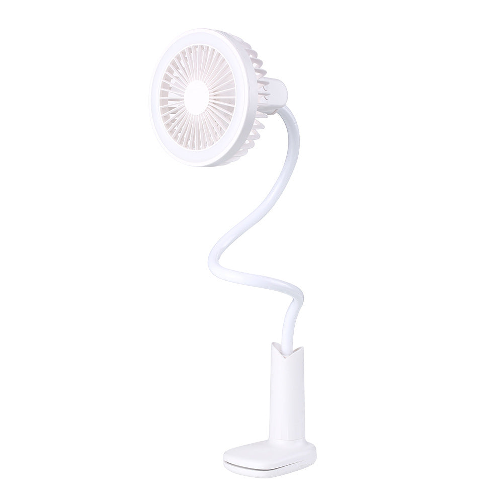 Mini USB Charging Table Lamp Clip Fan