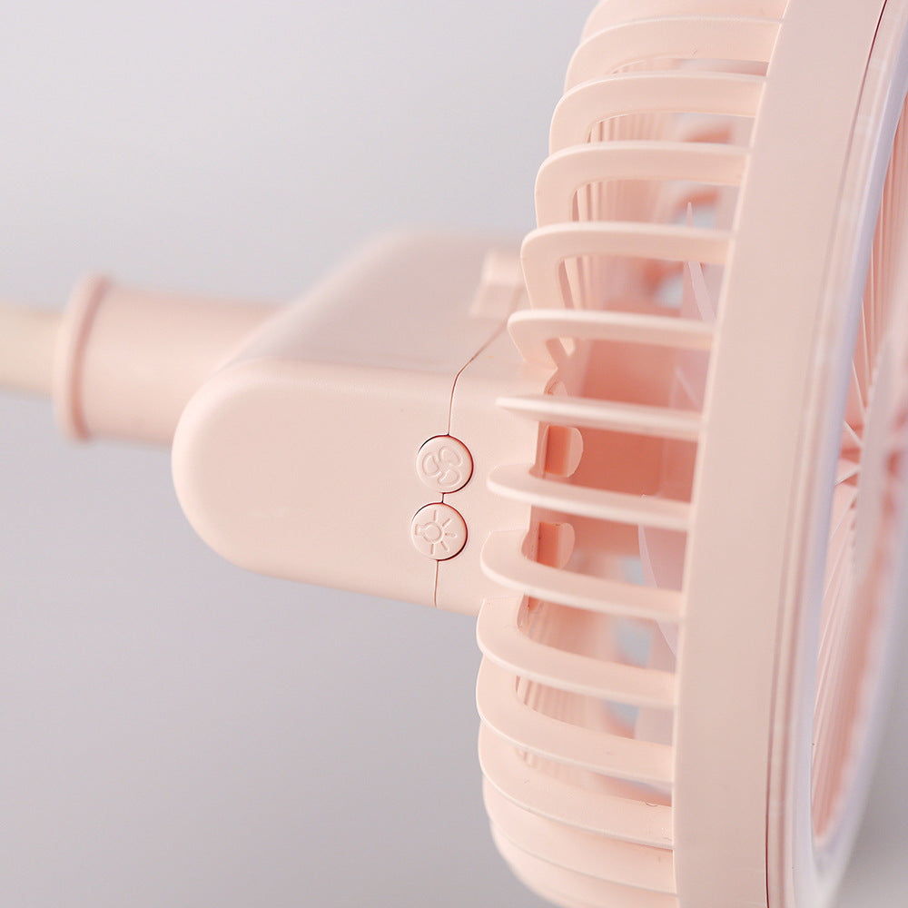 Mini USB Charging Table Lamp Clip Fan