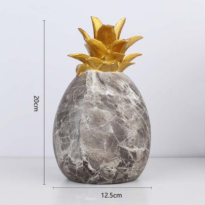 Creative Marbled Resin Pineapple Table Top Decoration