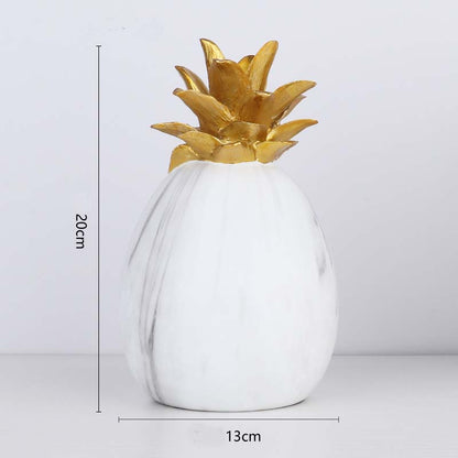 Creative Marbled Resin Pineapple Table Top Decoration