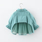 Girls Mid-length Casual Cute Windbreaker Jacket