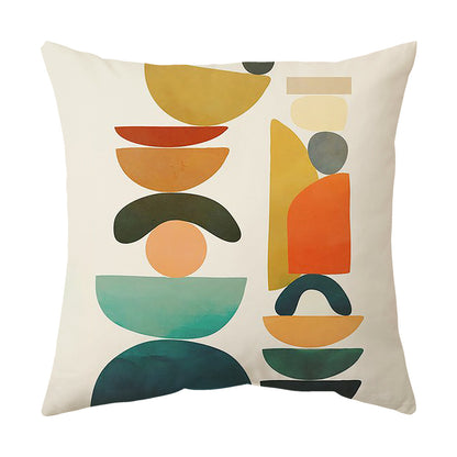 Living Room Sofa Cover Pillowcase Bay Window Cushion Peach Skin