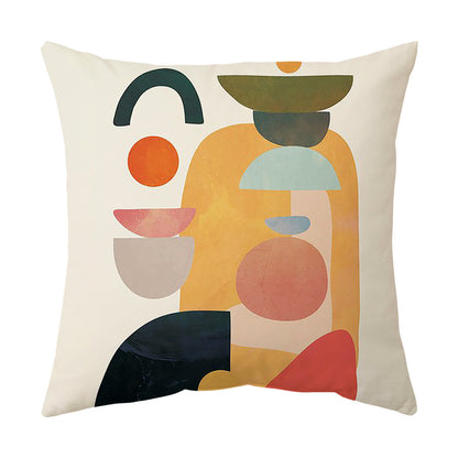 Living Room Sofa Cover Pillowcase Bay Window Cushion Peach Skin