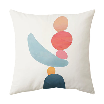 Living Room Sofa Cover Pillowcase Bay Window Cushion Peach Skin