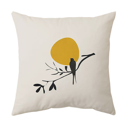 Living Room Sofa Cover Pillowcase Bay Window Cushion Peach Skin