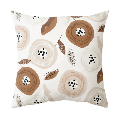 Living Room Sofa Cover Pillowcase Bay Window Cushion Peach Skin