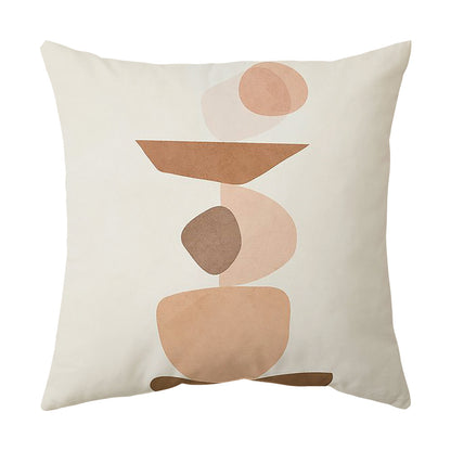 Living Room Sofa Cover Pillowcase Bay Window Cushion Peach Skin