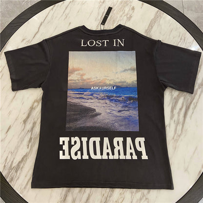 European and American trend plus size loose men and women with bf wind reflective T-shirt