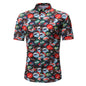 New Product Youth Shirt Men's Casual Short-sleeved Letter Printed Shirt