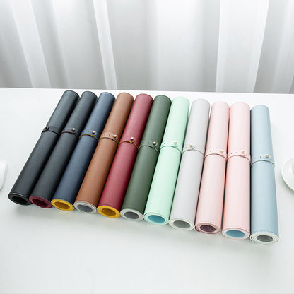 Double-Sided Heterochromatic Oversized Leather Table Mat