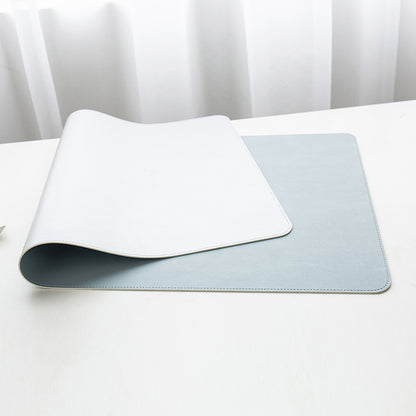 Double-Sided Heterochromatic Oversized Leather Table Mat