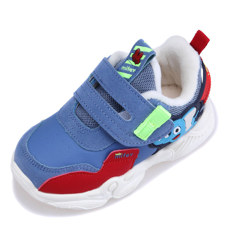 Super Light Solid-soled Sneakers With Velvet Thickening To Keep Warm