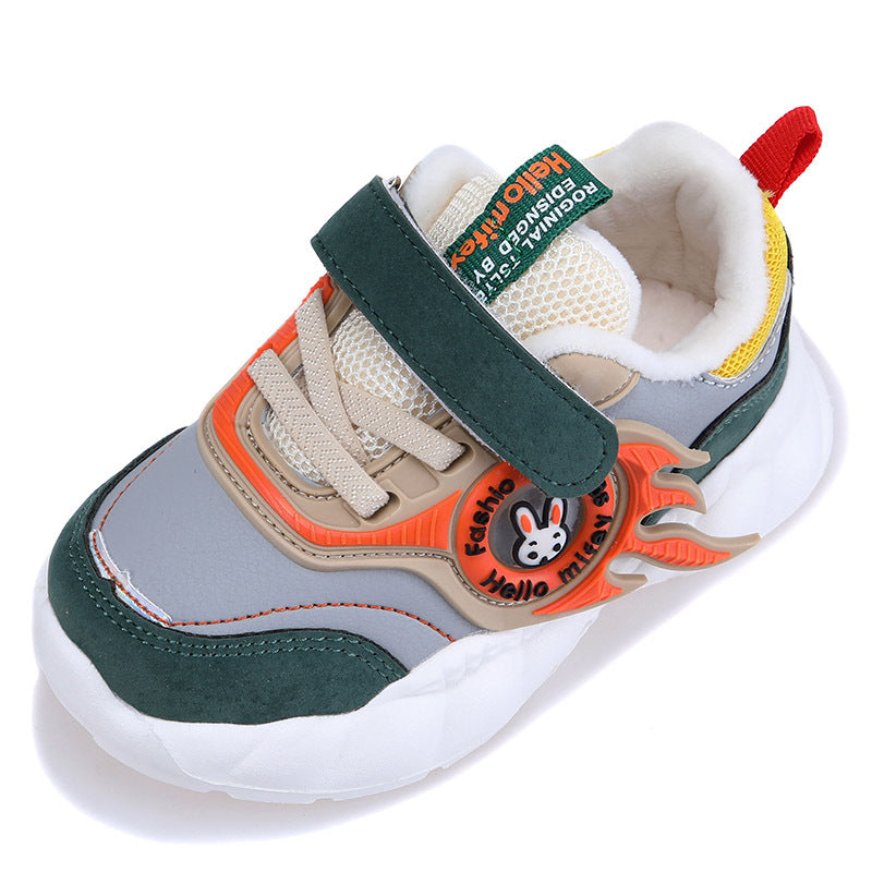 Super Light Solid-soled Sneakers With Velvet Thickening To Keep Warm