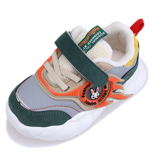 Super Light Solid-soled Sneakers With Velvet Thickening To Keep Warm