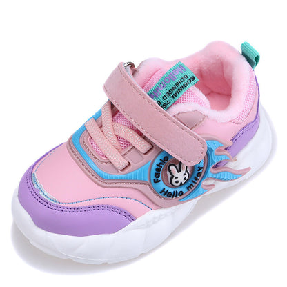 Super Light Solid-soled Sneakers With Velvet Thickening To Keep Warm