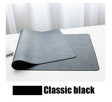 Double-Sided Heterochromatic Oversized Leather Table Mat