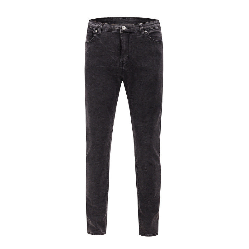 Snowflake washed slim-fit jeans