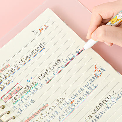 Double-Headed Highlighter 6-Color Set Marker Pen