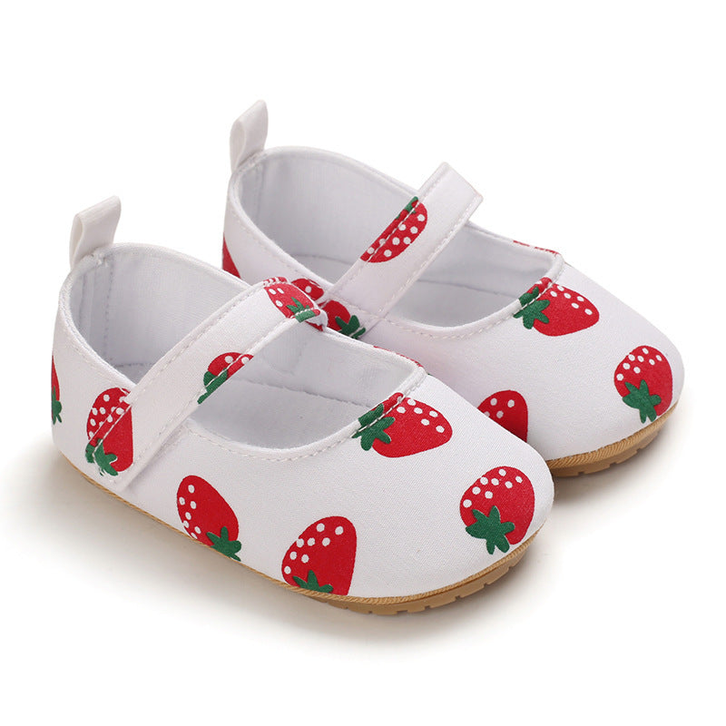 Baby Toddler Shoes Soft Rubber Sole Indoor Soft Sole Princess Shoes