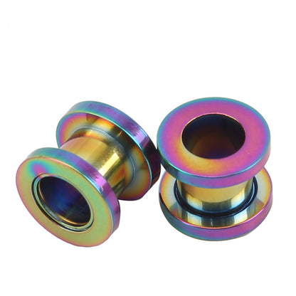 Ear Gauges Stud Earrings Women Alloy Ear Tunnels Plugs Piercing Jewelry Hollow Pulley Ear Stretchers Expander Plugs Tunnels