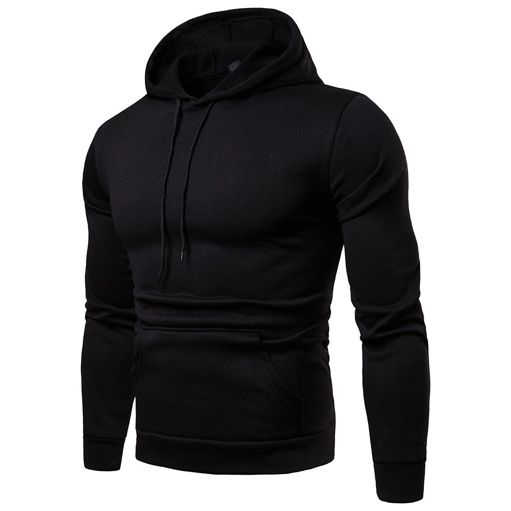 Casual Fashion Plus Size Solid Color Hooded Sweater