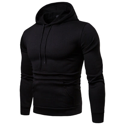 Casual Fashion Plus Size Solid Color Hooded Sweater