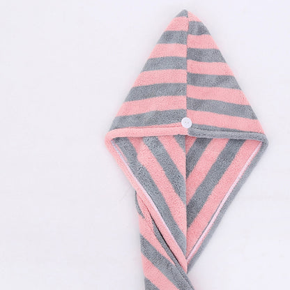 Cartoon Absorbent Thick Coral Fleece Dry Hair Towel