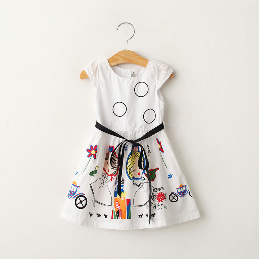 Girls Dream Camouflage Sleeveless Print Dress
