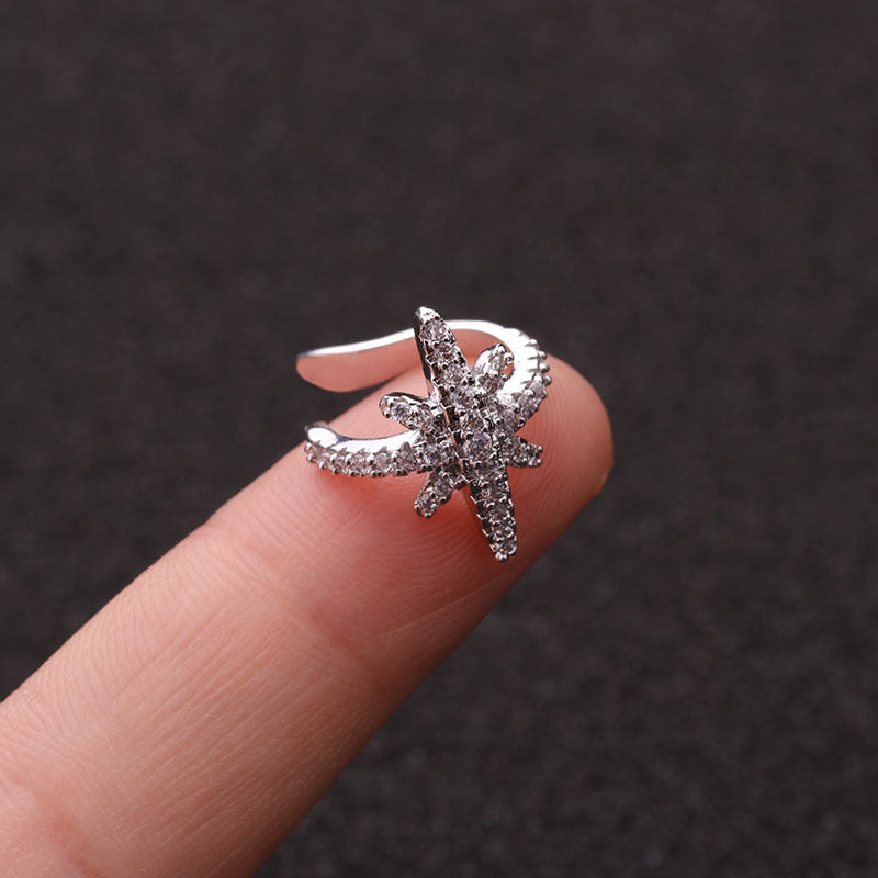 Fashion Women's Micro-Inlaid Anti-Pain Ear Clip