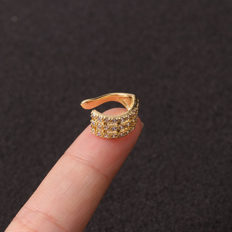 Fashion Women's Micro-Inlaid Anti-Pain Ear Clip