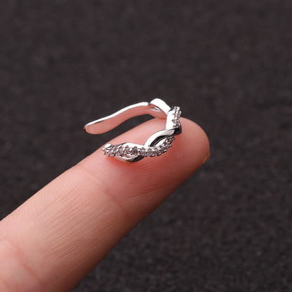 Fashion Women's Micro-Inlaid Anti-Pain Ear Clip