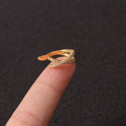 Fashion Women's Micro-Inlaid Anti-Pain Ear Clip