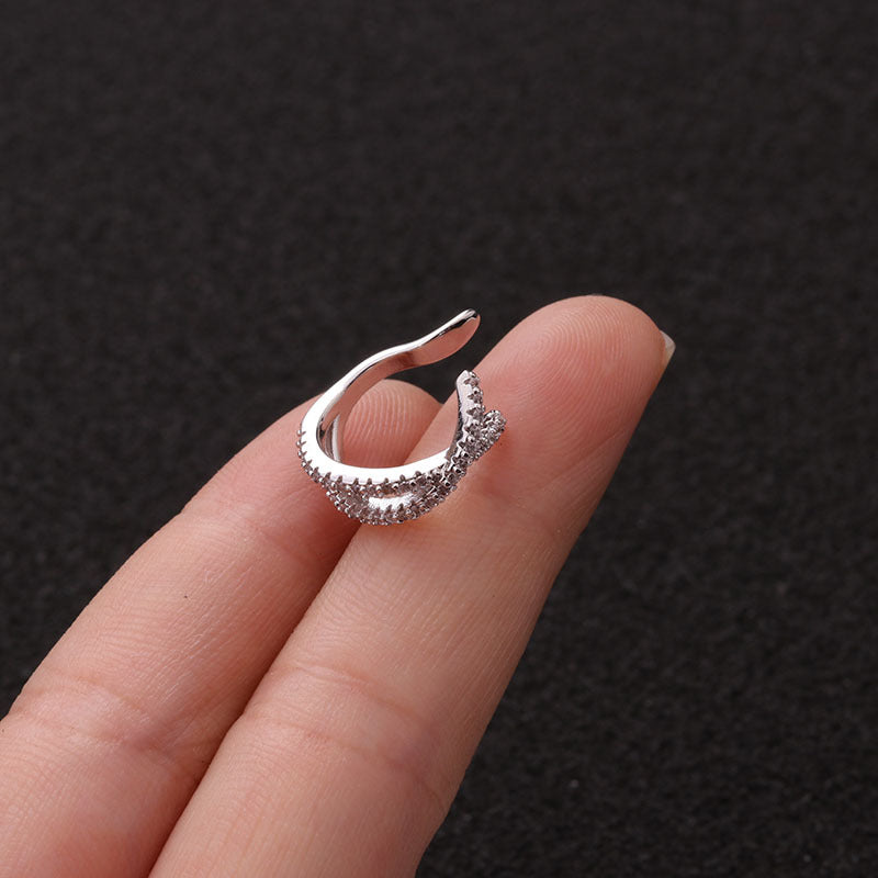 Fashion Women's Micro-Inlaid Anti-Pain Ear Clip