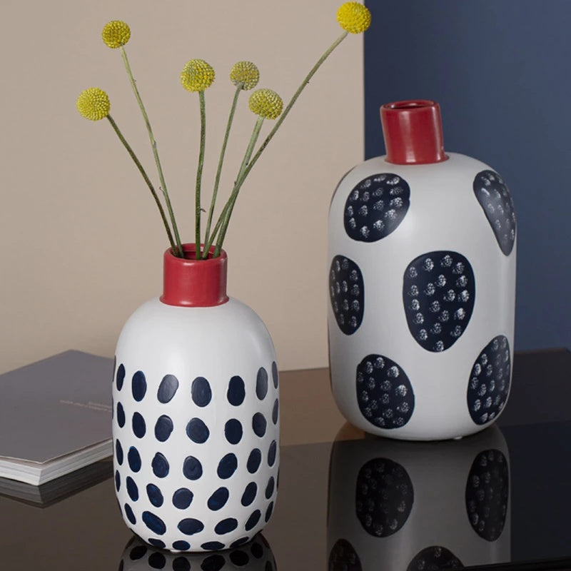 Creative Flower Arrangement Ceramic Vase Living Room Decoration Ornaments