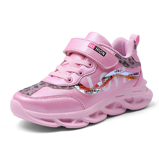 Fashion Color Matching Children's Running Shoes Net Red Shoes