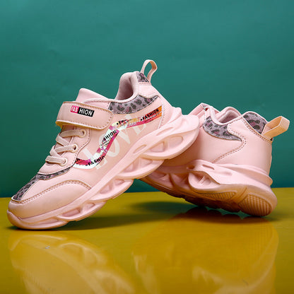 Fashion Color Matching Children's Running Shoes Net Red Shoes