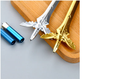 Angel Wing Sword Gel Pen Gold Silver Sword Black Gel Pen