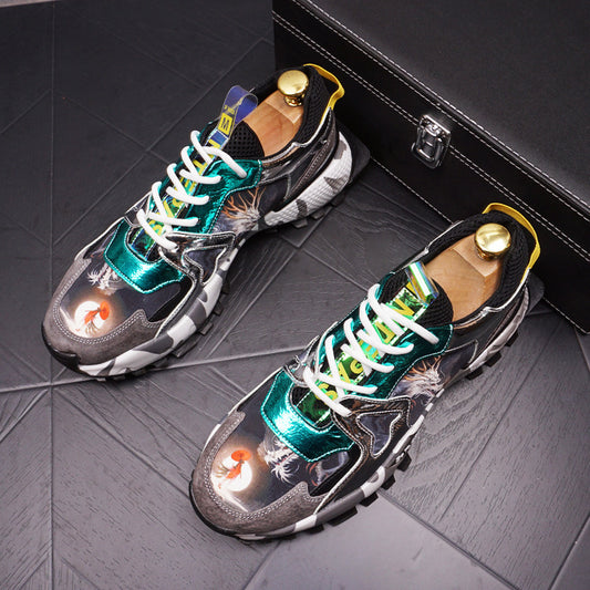 Personalized Thick-Soled Sports Casual Shoes With Increased Men's Shoes