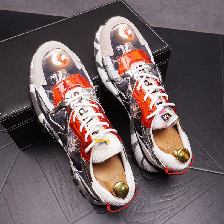 Personalized Thick-Soled Sports Casual Shoes With Increased Men's Shoes