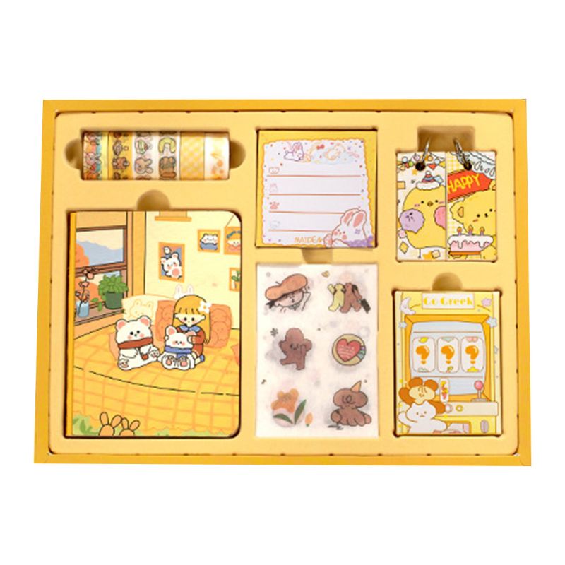Rainbow Candy Hand Account Gift Box Stationery Set Blind Box