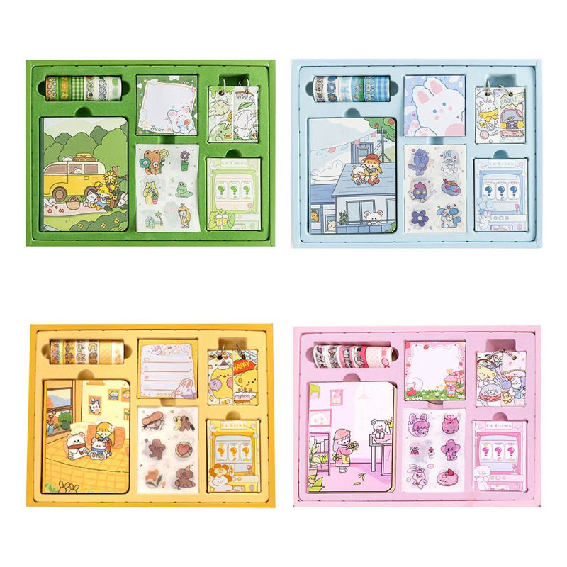 Rainbow Candy Hand Account Gift Box Stationery Set Blind Box