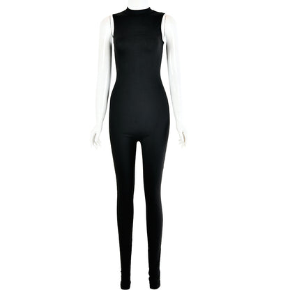 Autumn And Winter New Products Fashionable European And American Style Women Sexy Skinny Sleeveless Jumpsuit