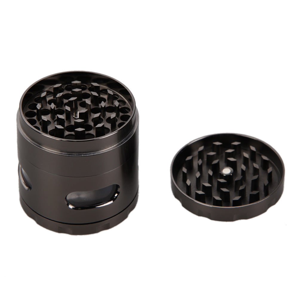 Side Opening Window Sharp Tooth Grinding Smoke Grinder