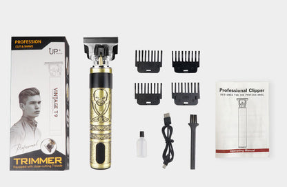 Oil Head Electric Clipper T9 Buddha Head Skull Head