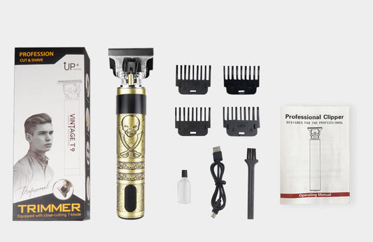 Oil Head Electric Clipper T9 Buddha Head Skull Head