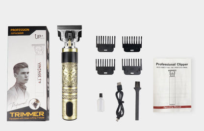 Oil Head Electric Clipper T9 Buddha Head Skull Head